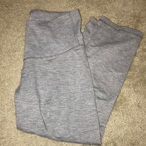 Striped workout leggings